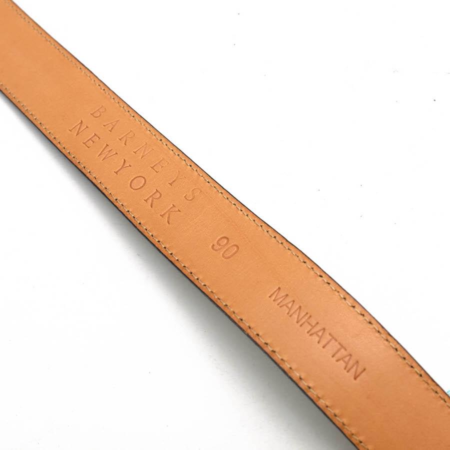 ○バーニーズニューヨーク BARNEYS NEWYORK サフィアーノ 牛革 ベルト MANHATTAN メンズ 【中古】 中古 BARNEYS NEWYORK（バーニーズニューヨーク） ベルト MANHATTAN