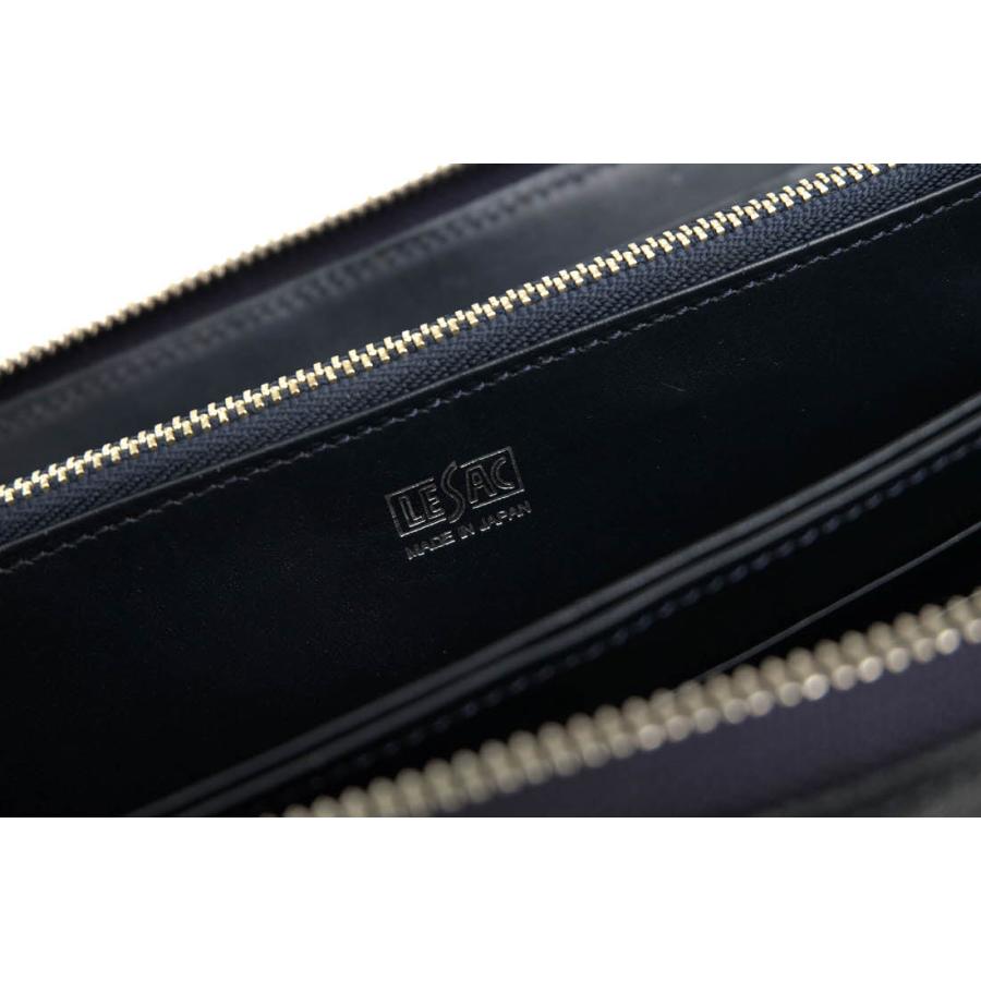 レザック／LE'SAC 長財布 財布 ウォレット メンズ 男性 男性用 レザー 革 本革 ブラック 黒  ZTW-E8156-BK 小銭入れあり ラウンドジップ ラウンドファスナー LE'SAC レザック 長財布 ZTW-E8156-BK オイルエレファントレザー 象革