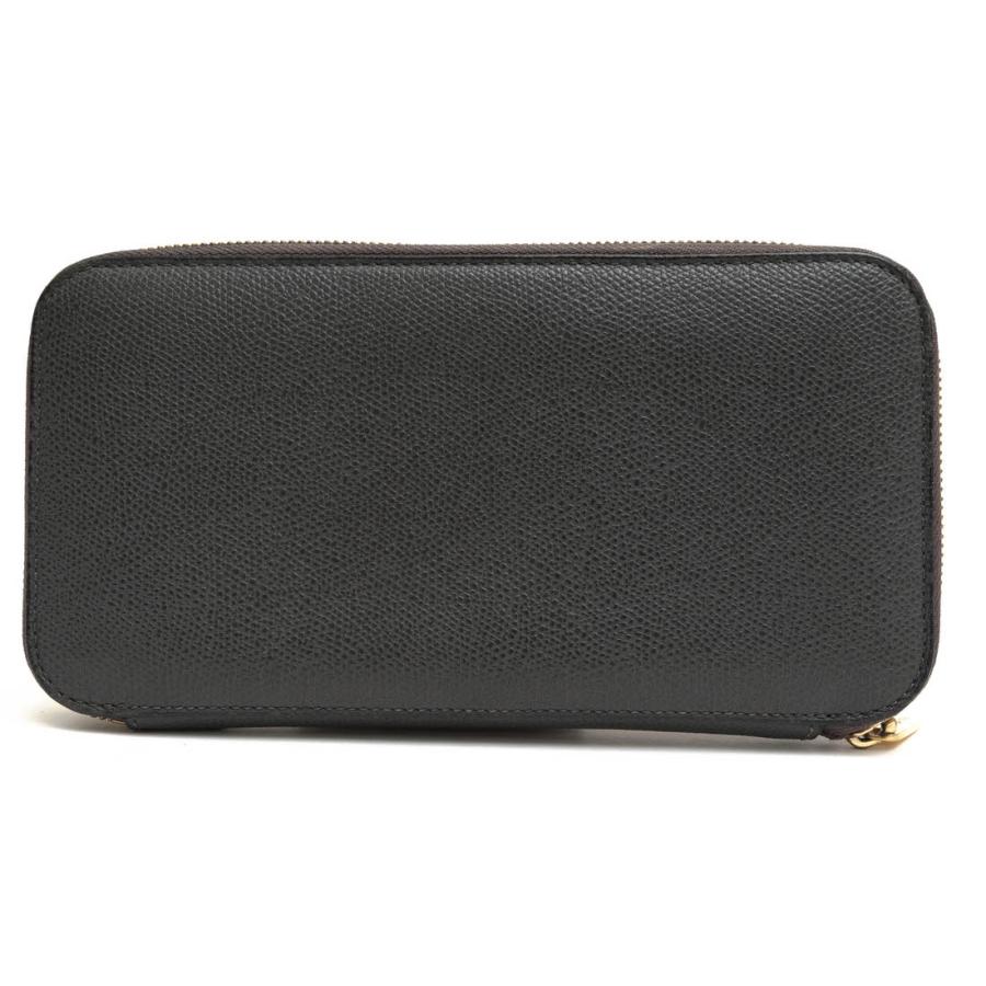 ○ヴァレクストラ Valextra ソフトカーフスキン 牛革 長財布 V9L21-028 Zip around 12 cc wallet ジップパース 12カード 小銭入れ  中古 Valextra ヴァレクストラ 長財布 V9L21-028 Zip around 12 cc wallet