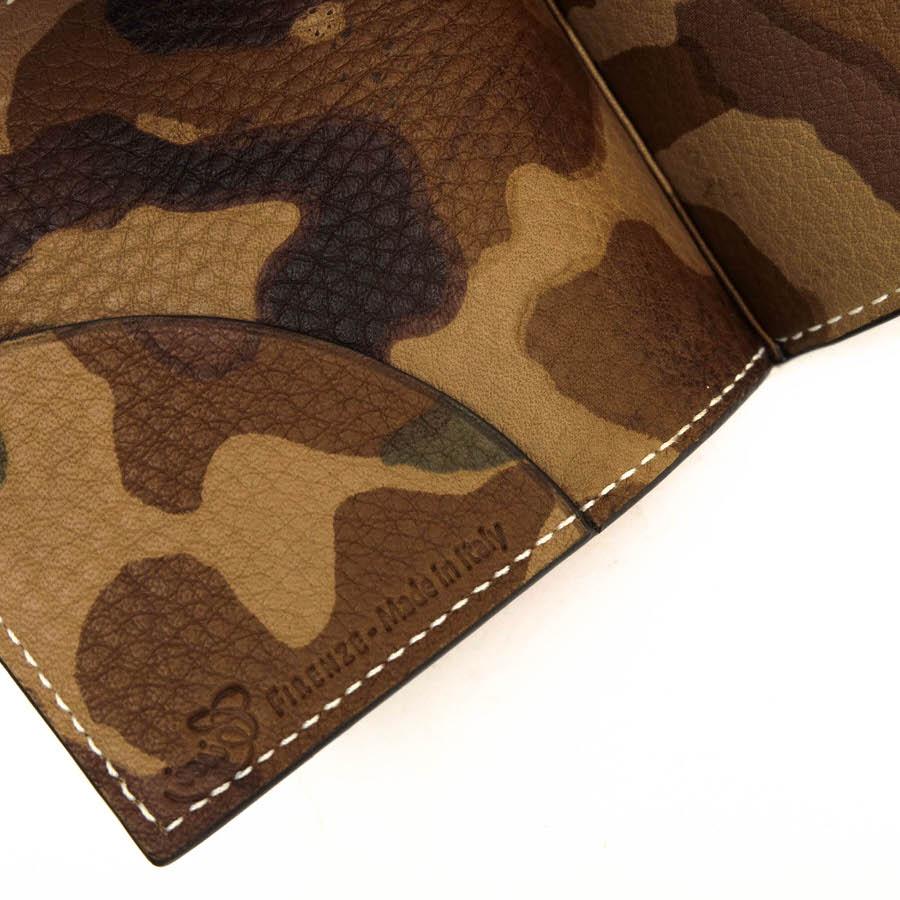 ○シセイ Cisei 牛革 カーフ 財布 小銭入れあり シボ革 シュリンクレザー 迷彩・カモフラージュ柄 メンズ 【中古】 中古 Cisei シセイ 財布 牛革 カーフ 小銭入れあり シボ革 シュリンクレザー