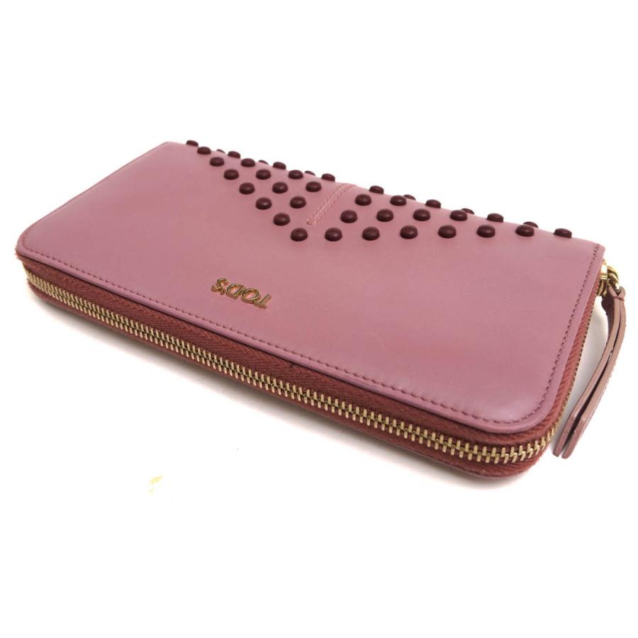 ★新品未使用★TOD'S トッズ 長財布 ゴンミーニ 牛革 ★現状品 TOD'S（トッズ） 長財布 P.F Zip Around Gommini 20X11 ゴンミーニ