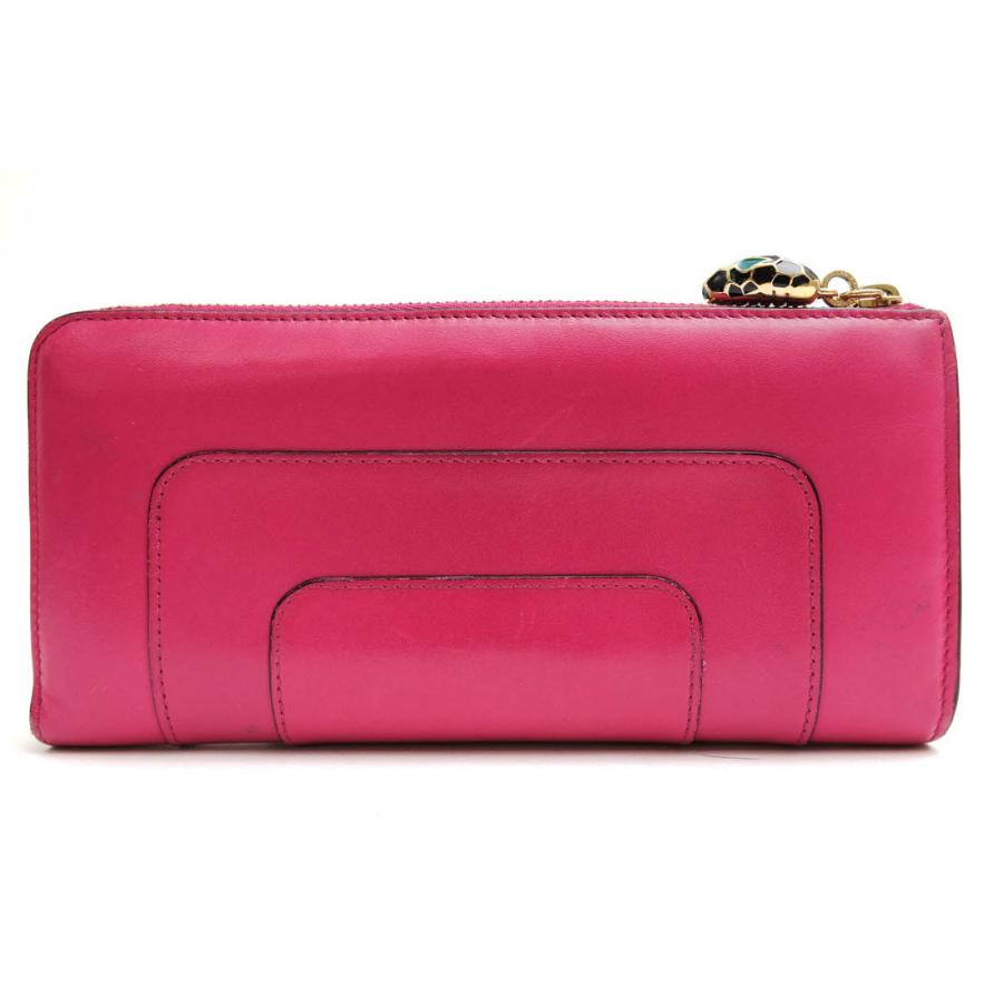 BVLGARI ブルガリ 長財布 Serpenti セルペンティ 牛革 カーフ 小銭入れ