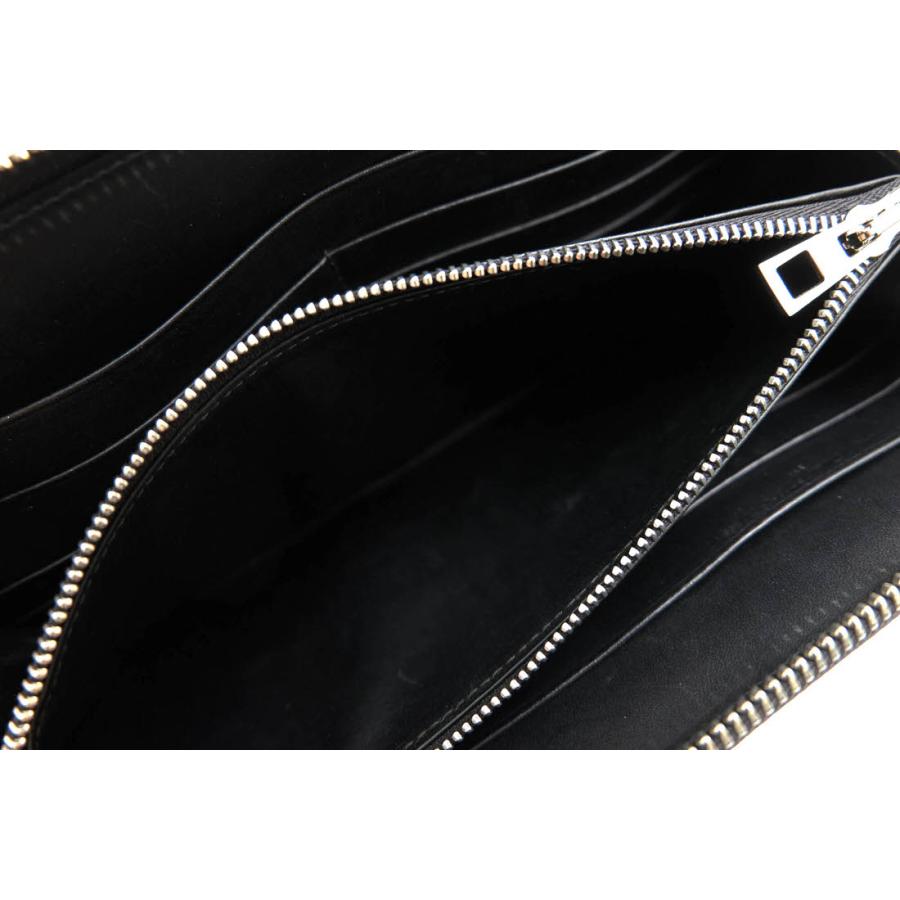 ○ロエベ LOEWE 牛革 カーフ 長財布 C525T12X01 LINEN ZIP AROUND WALLET リネン アナグラム型押し 小銭入れあり ラウンドジップ   中古 LOEWE（ロエベ） 長財布 C525T12X01 LINEN ZIP AROUND WALLET リネン