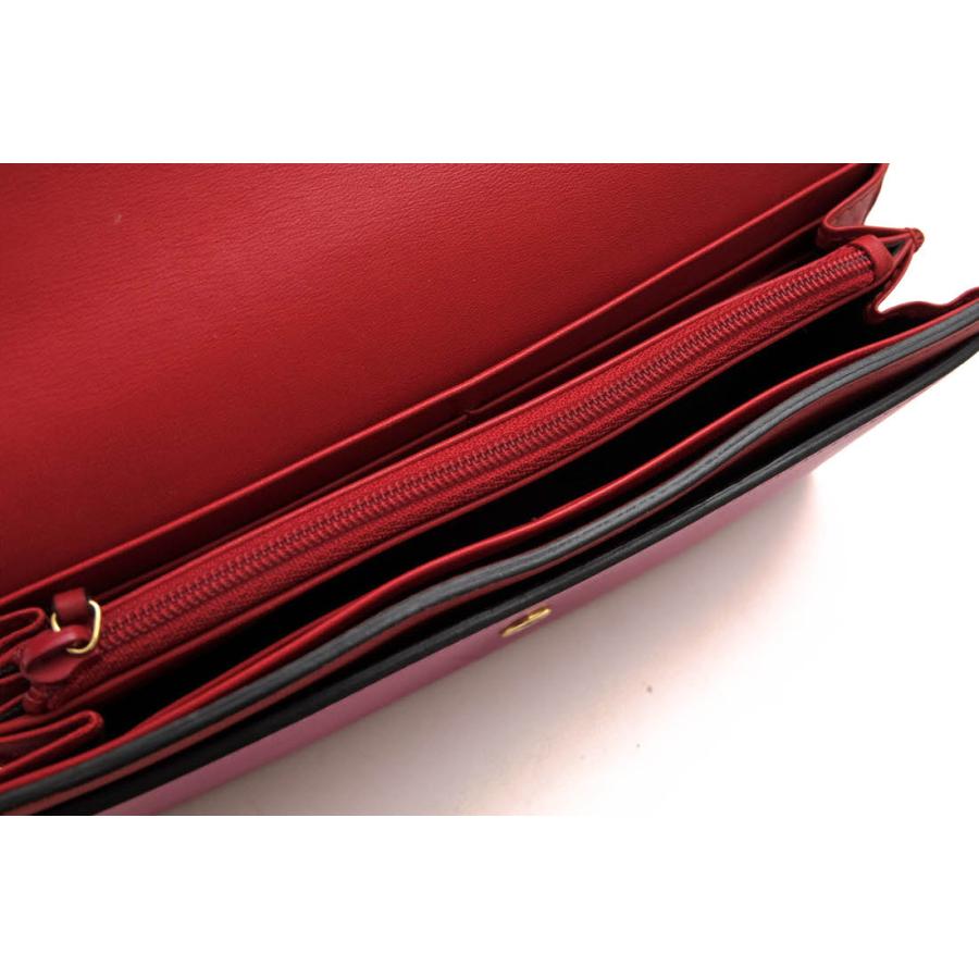 ○グッチ GUCCI 牛革 カーフ 長財布 410100-AP0BG フラップ式 小銭入れあり バイカラー レディース 【中古】 中古 GUCCI（グッチ） 長財布 410100-AP0BG 牛革 カーフ フラップ式 小銭