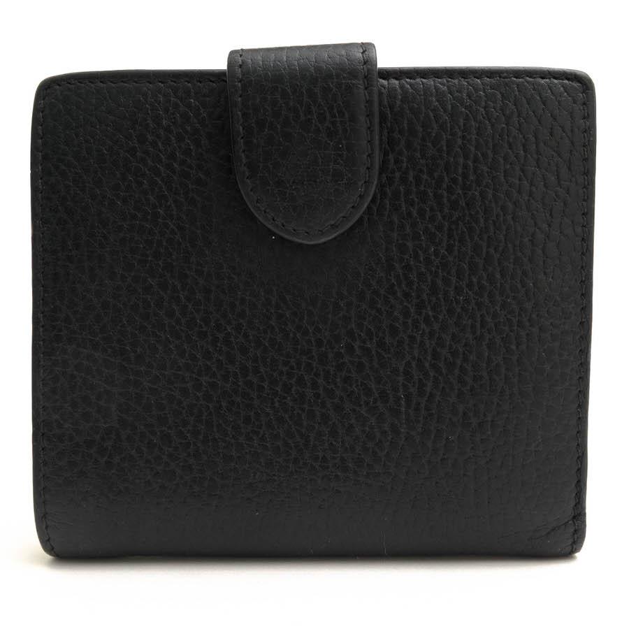 美品【グッチ】Wホック財布 インターロッキングG 598167 グッチ Wホック財布 ロゴ ゴールド金具 インターロッキングG 598167