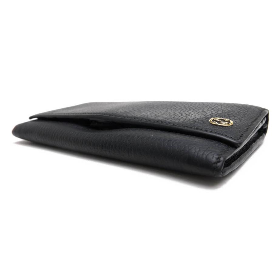 ○グッチ GUCCI DOLLAR CALFカーフ 牛革 長財布 449279 インターロッキング コンチネンタル チェルシー 小銭入れあり 二つ折り シ  中古 GUCCI（グッチ） 長財布 449279 インターロッキング コンチネンタル