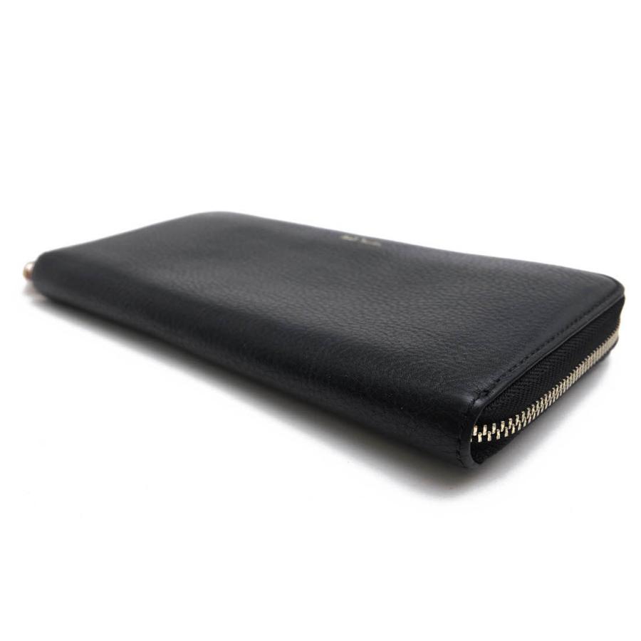 ポールスミス／Paul Smith 長財布 財布 ウォレット メンズ 男性 男性用 レザー 革 本革 ブラック 黒  PWU916 ハートプル 小銭入れあり シボ革 シュリンクレザー ラウンドジップ ラウンドファスナー Paul Smith（ポール・スミス） 長財布 PWU916 ハートプル 牛革 小銭