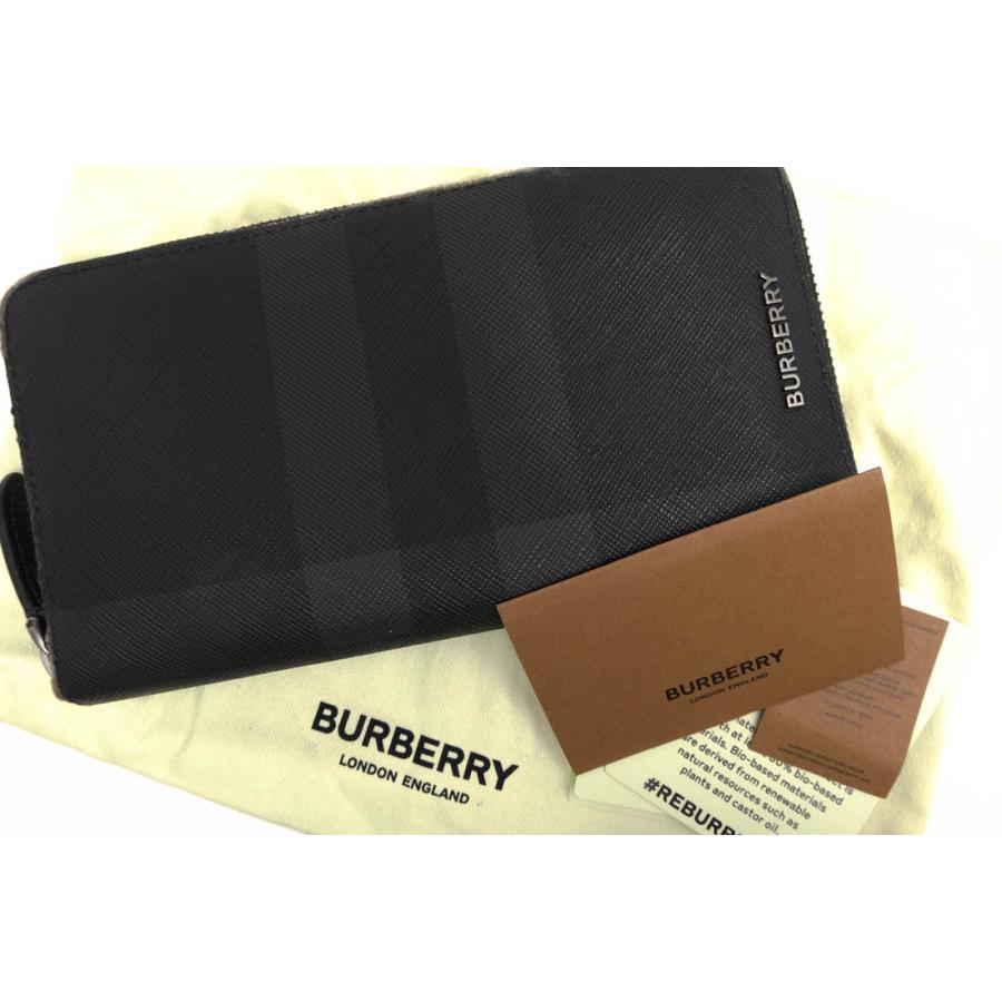 BURBERRY（バーバリー） 長財布 8064586 Charcoal Check and Leather