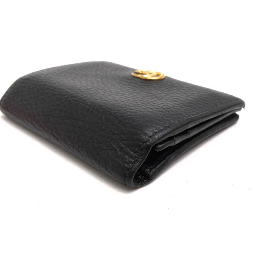 GUCCI（グッチ） 財布 456126 Black Leather Card Case Wallet ソフト