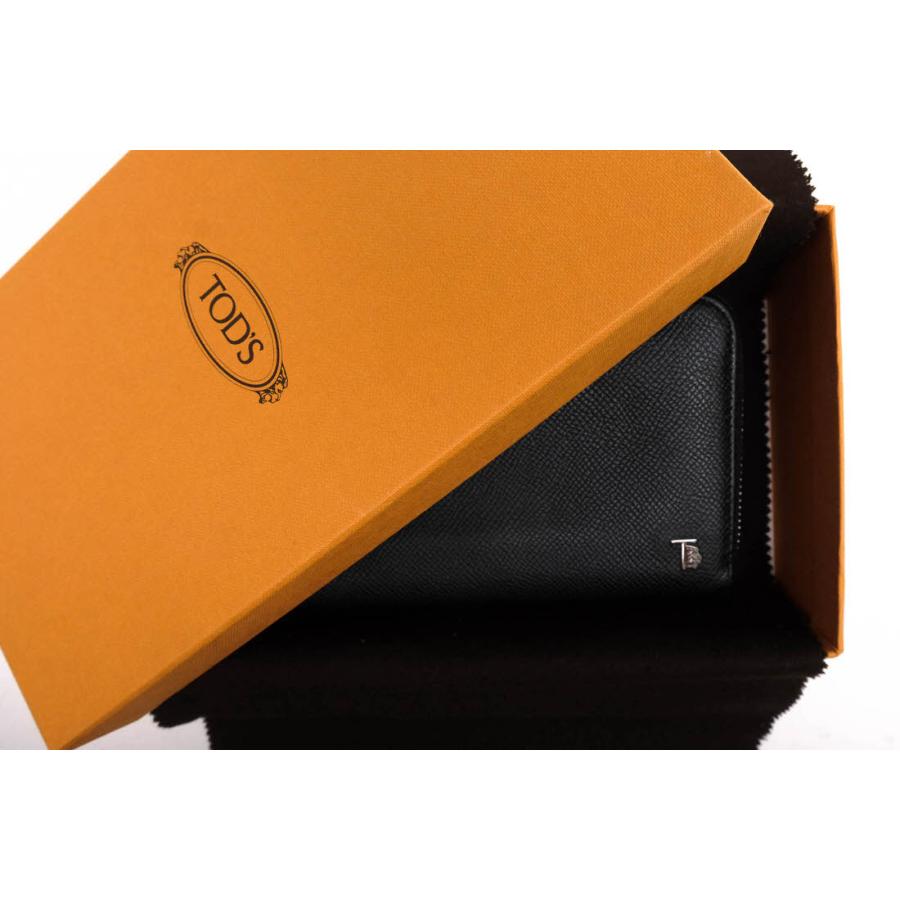 トッズ／TOD'S 長財布 財布 ウォレット メンズ 男性 男性用 レザー 革 本革 ブラック 黒  XAMLEOA0400DOUB999 P-FOGLIO ZIP AROUND GR. 19X105 小銭入れあり ラウンドジップ ラウンドファスナー TOD'S（トッズ） 長財布 XAMLEOA0400DOUB999 P-FOGLIO ZIP AROUND GR
