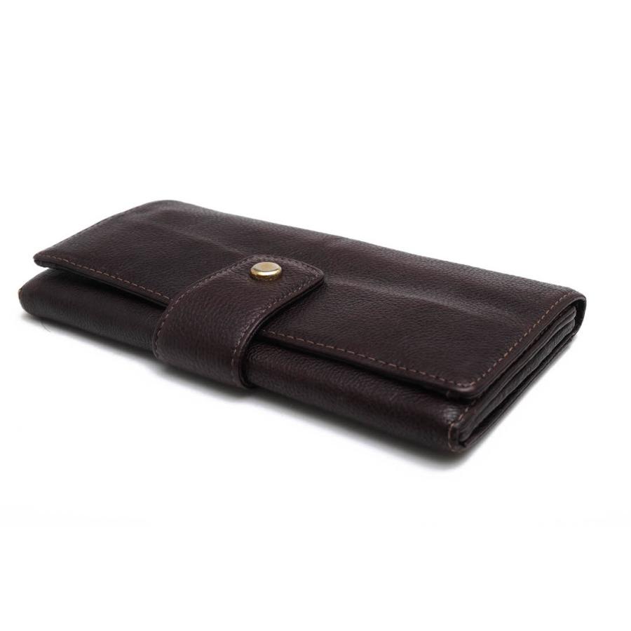 ○土屋鞄 TSUCHIYA-KABAN ファインシュリンクレザー コブウシ革 長財布 AG0419DB AGIR アジール クラッチロングウォレット シボ革  中古 土屋鞄 TSUCHIYA-KABAN 長財布 AG0419DB AGIR アジール クラッチロング