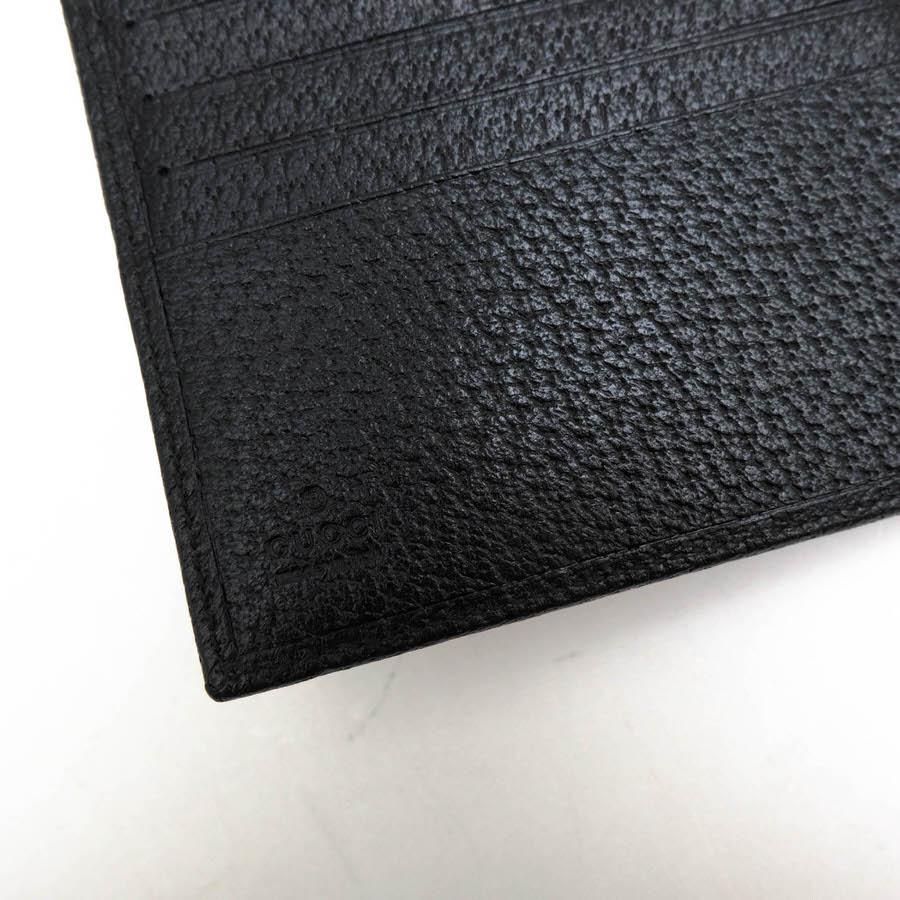 ○グッチ GUCCI チンギアーレ イタリア産 イノシシ革 財布 118381 1408 ブランドロゴプレート金具 小銭入れあり 二つ折り メンズ   中古 GUCCI（グッチ） 財布 118381 1408 チンギアーレ イタリア産 イノシシ