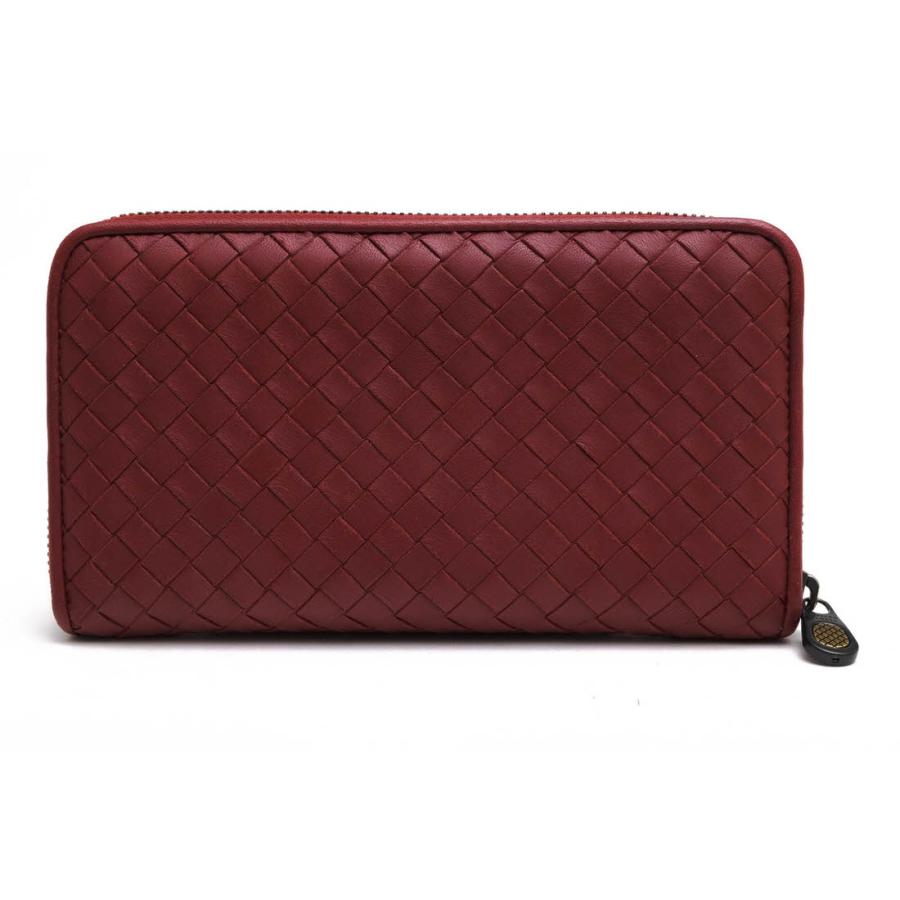 ○ボッテガヴェネタ BOTTEGA VENETA 牛革 カーフ 長財布 551792 V465Y メッシュ・イントレチャート 小銭入れあり ラウンドジップ   中古 BOTTEGA VENETA（ボッテガ・ヴェネタ） 長財布 551792 V465Y 牛革
