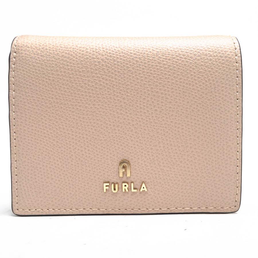 ○フルラ FURLA 牛革 カーフ 財布 WP00304 ARE000 1546S Camelia Compact Wallet カメリア コンパクトウォレット 小銭入れあり 二  中古 FURLA（フルラ） 財布 WP00304 ARE000 1546S Camelia Compact Wallet