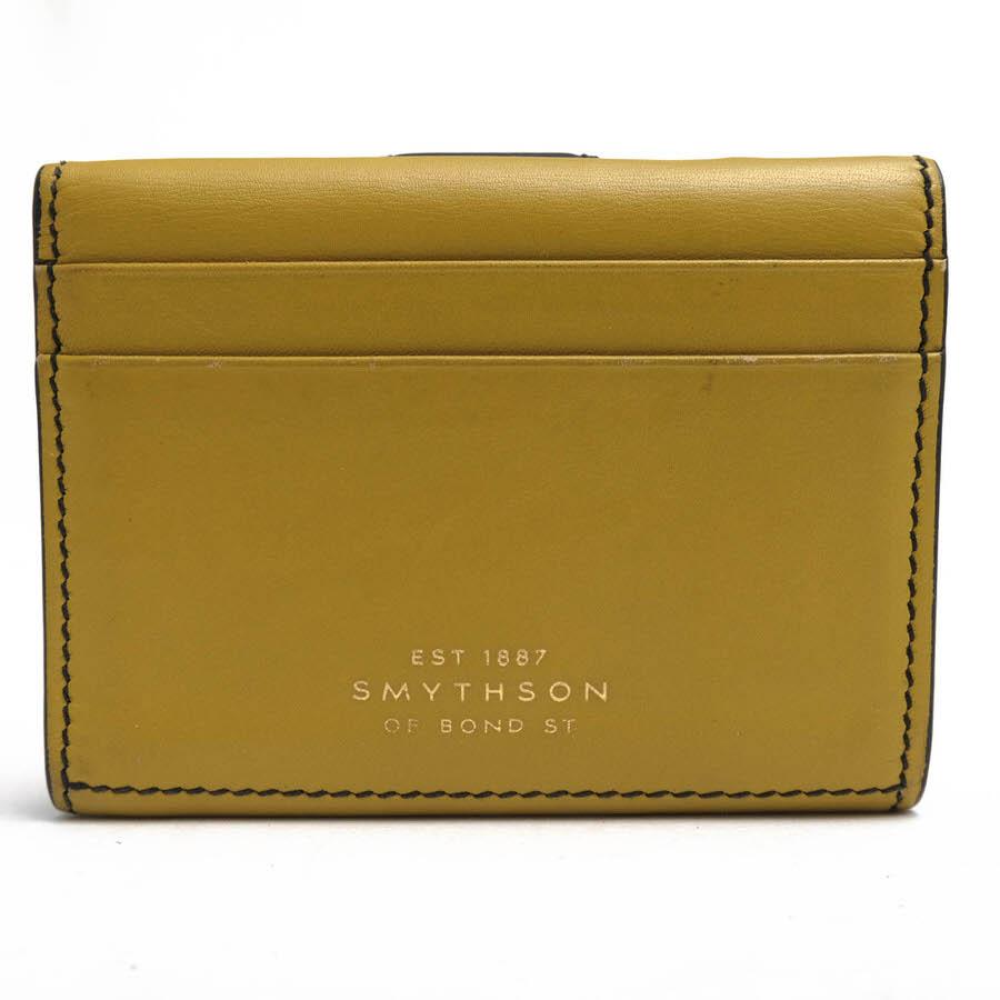 SMYTHSON スマイソン 財布 牛革 カーフ コンパクトウォレット 小銭入れ
