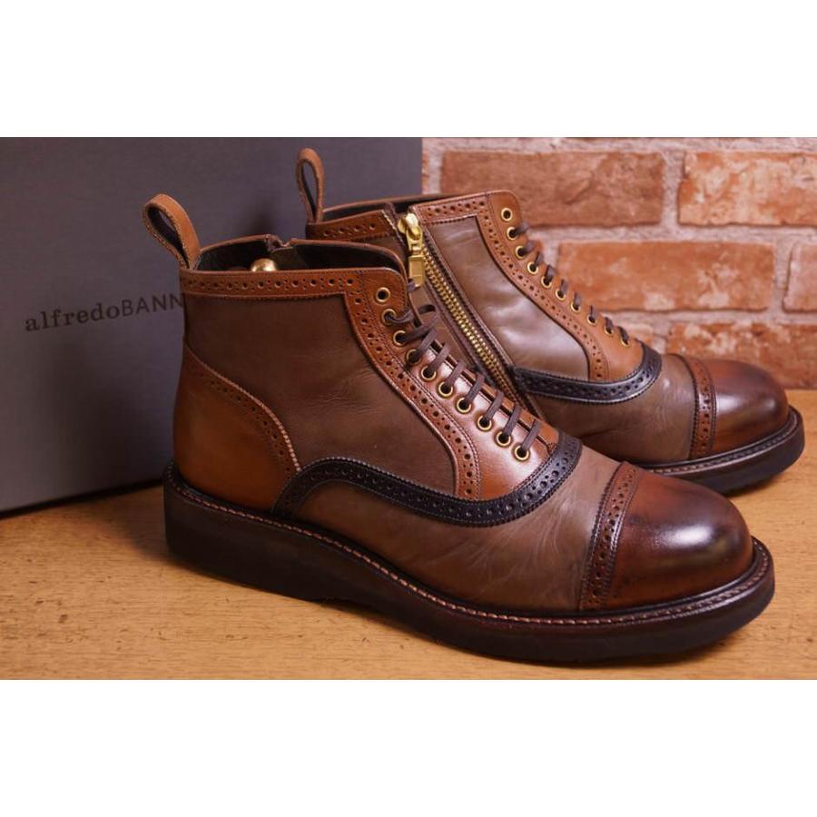 Alfredobannister アルフレッド バニスター ブーツ サイドジップ ウイングチップ X1903 Desir Yahoo ショッピング店 通販 Yahoo ショッピング