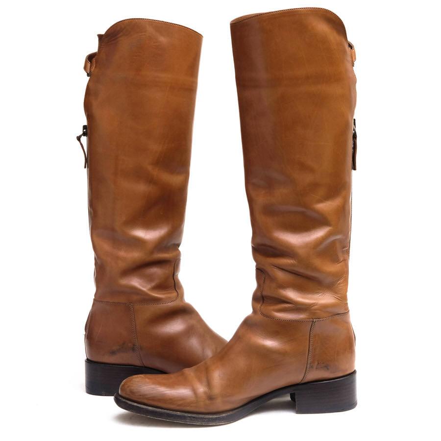 SARTORE サルトル クロスベルト ロングブーツ SR2007 37 1/2 サルトル SARTORE クロスストラップバックジップロングブーツ