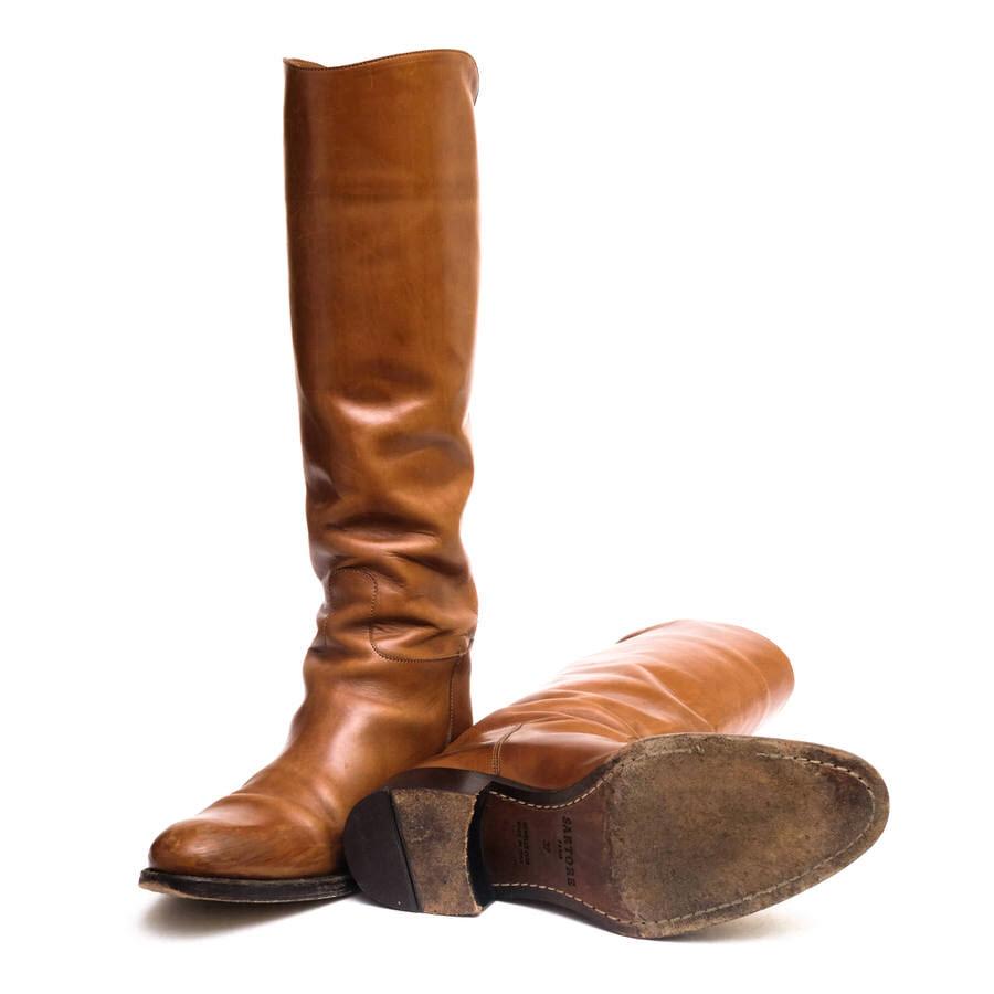 SARTORE サルトル クロスベルト ロングブーツ SR2007 37 1/2 サルトル SARTORE クロスストラップバックジップロングブーツ