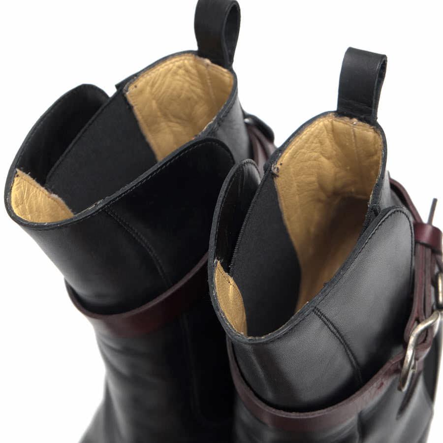 SARTORE（サルトル） ショートブーツ SR2221 BERRY 001 NERO カーフ