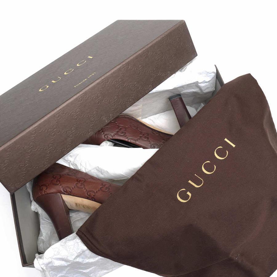 GUCCI（グッチ） パンプス GGシマ 牛革 インターロッキング レザー