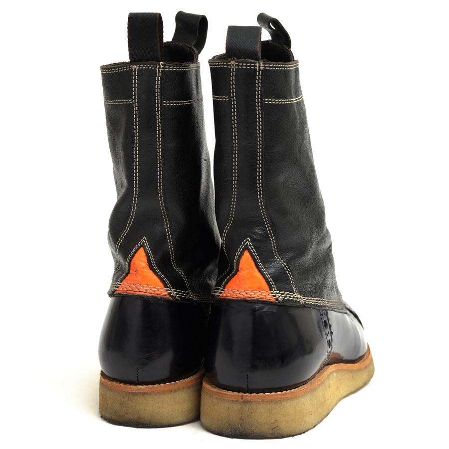 ポールスミス／Paul Smith レースアップブーツ シューズ 靴 メンズ 男性 男性用レザー 革 本革 ブラック 黒  220-800 KANA メダリオン クレープソール キャップトゥ Paul Smith（ポール・スミス） レースアップブーツ 220-800 KANA 牛革