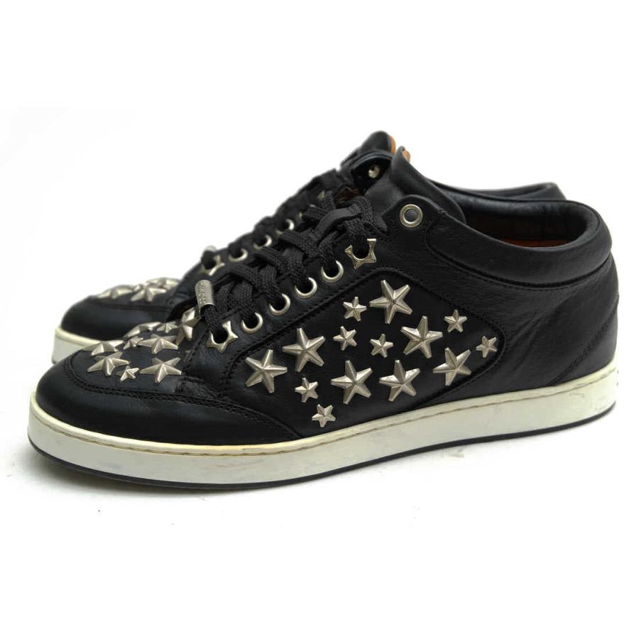 極美品 Jimmy Choo Miami Trainers ジミーチュウ 37 JIMMY CHOO（ジミーチュウ） ローカットスニーカー Miami Star