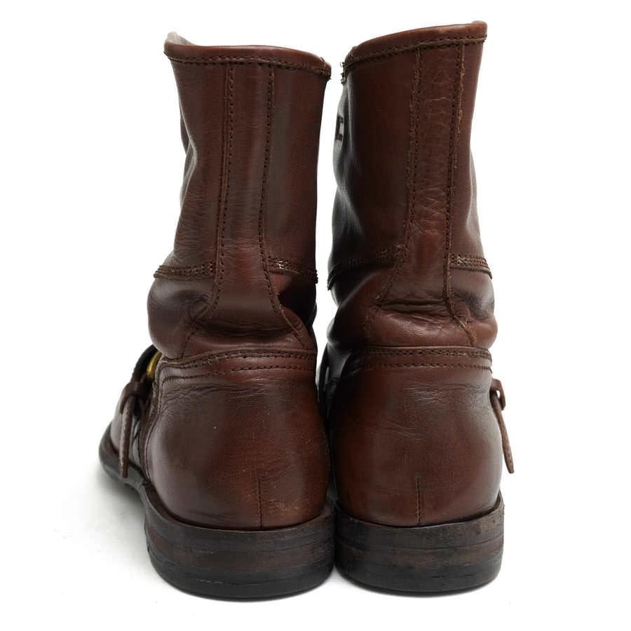 パイソンブーツ アルフレッドバニスター オブリーク パイソン チャッカ ブーツ｜alfredoBANNISTER