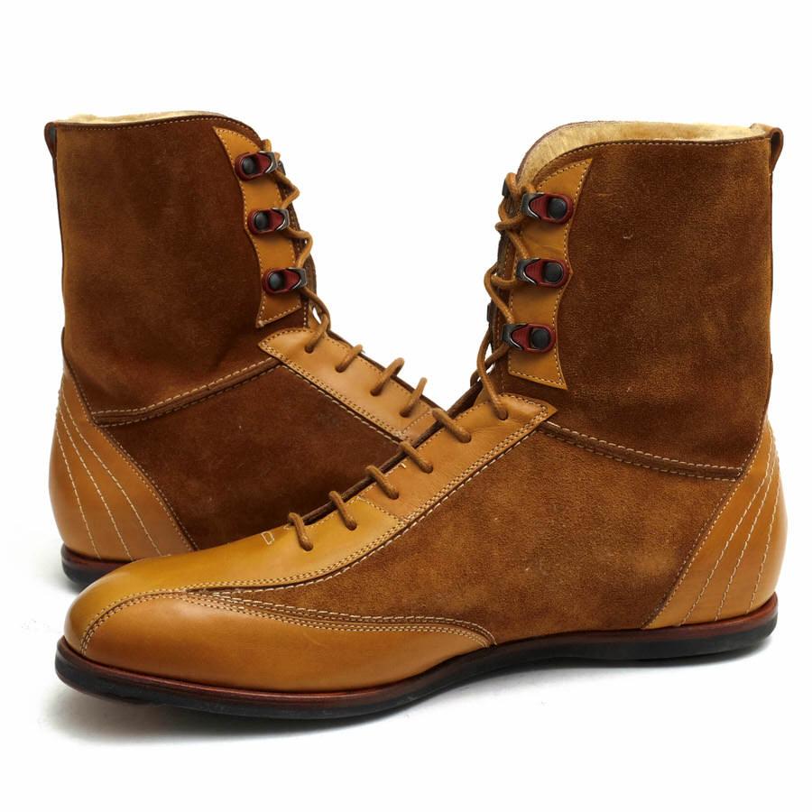 BROOKS BROTHERS ブルックスブラザーズ　ショートブーツ カーフレザー レースアップ ショートブーツ | Brooks Brothers