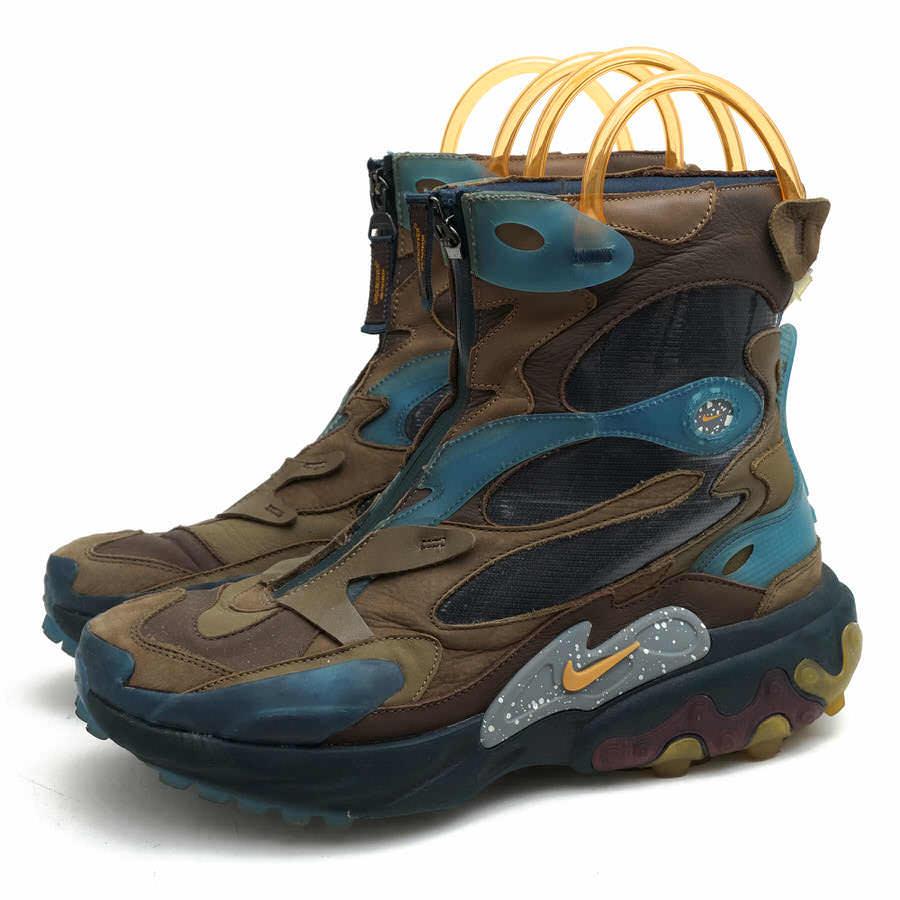 UNDERCOVER アンダーカバー ×NIKE REACT BOOT リアクトブーツ ハイカットスニーカー CJ6971-200 US9 ブラウン NIKE ナイキ ハイカットスニーカー CJ6971-200 REACT BOOT Undercover
