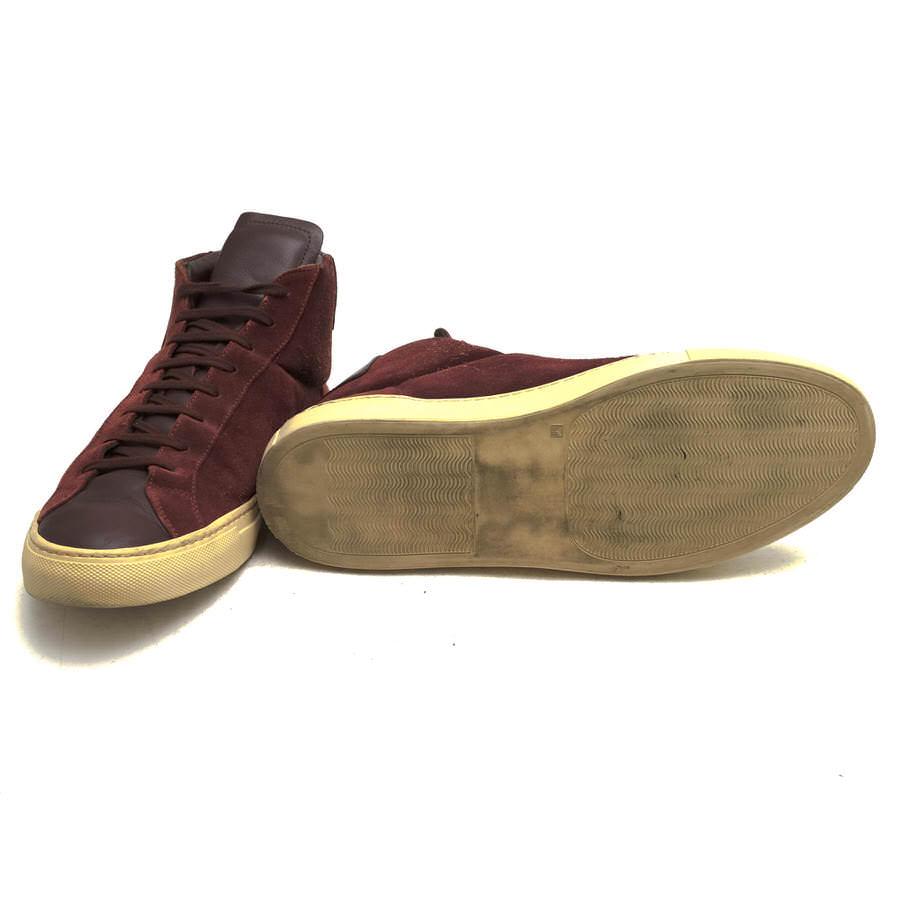 ○コモンプロジェクト COMMON PROJECTS 牛革 ハイカットスニーカー 1657 VINTAGE HIGH OXBLOOD メンズ 【中古】 中古 COMMON PROJECTS コモンプロジェクト ハイカットスニーカー 1657