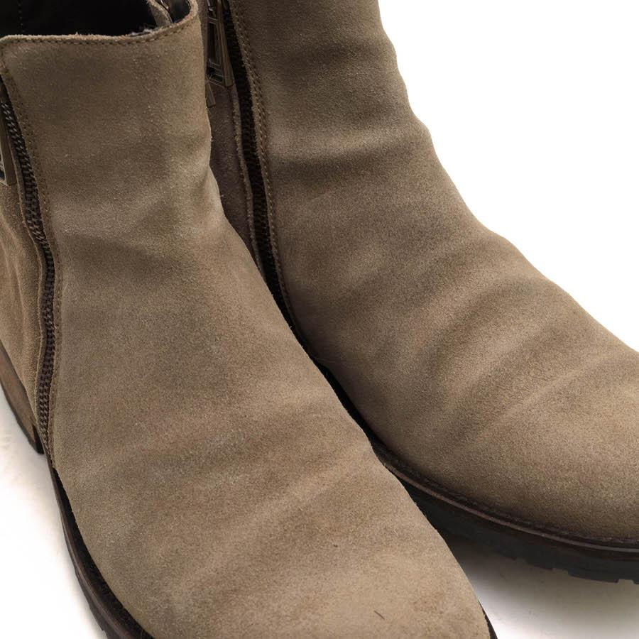 ○ベルスタッフ BELSTAFF カーフスキンスエード 牛革 サイドジップブーツ 77800266 GLOUCESTER BOOTS グロスターブーツ プレーント 中古 BELSTAFF ベルスタッフ サイドジップブーツ 77800266 GLOUCESTER BOOTS