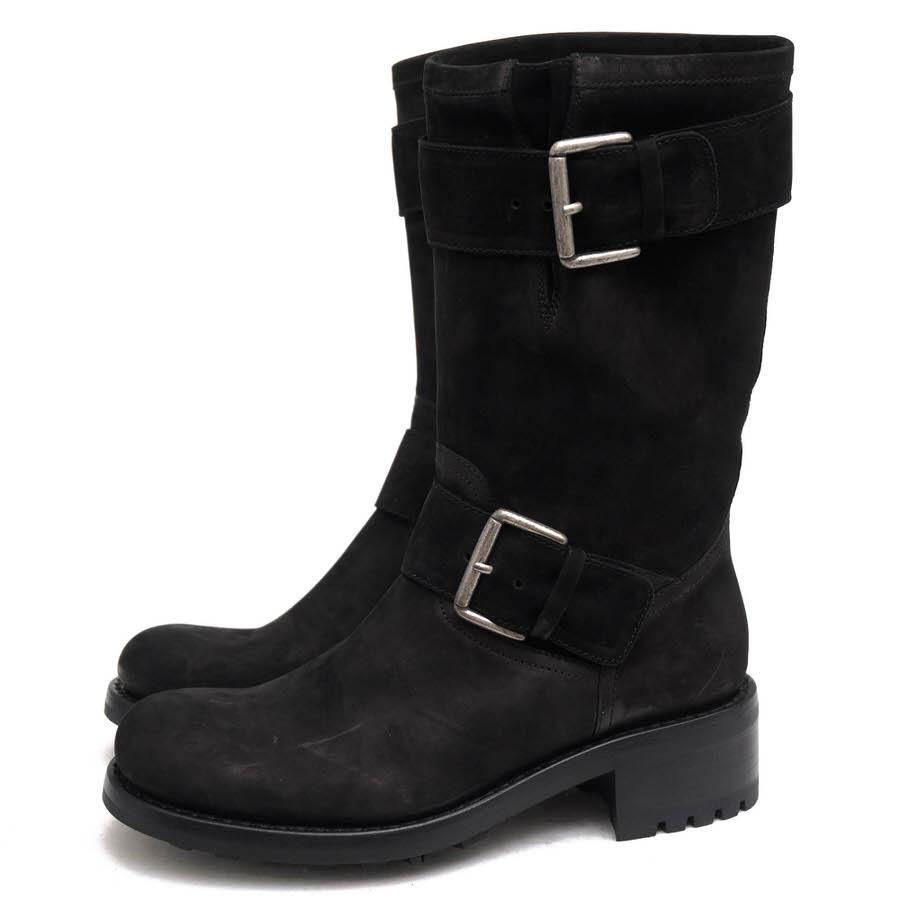 ○フリーランス FREE LANCE 牛革 ヨーロッパ製造 エンジニアブーツ BIKER 4 MID STRAP KATHY 8757 バイカーブーツ グッドイヤーウ  中古 FREE LANCE フリーランス エンジニアブーツ BIKER 4 MID STRAP KATHY