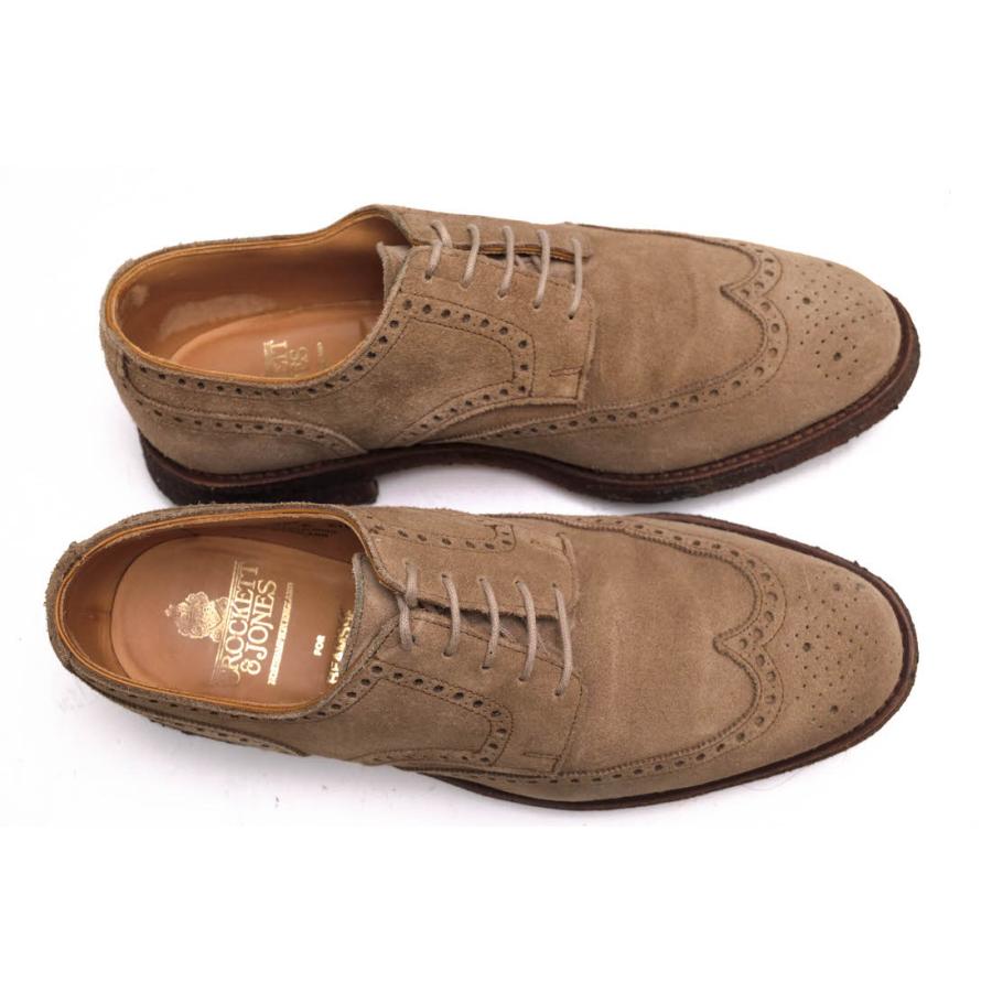 CROCKETT＆JONES クロケット＆ジョーンズ ビジネスシューズ TYNE BEAMS F別注 牛革 ウイングチップ クレープソール｜desir-store｜05