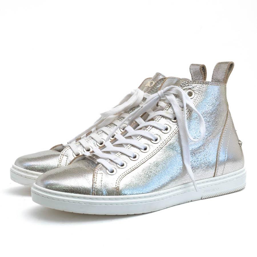 JIMMY CHOO（ジミーチュウ） ハイカットスニーカー COLT 牛革 スター 