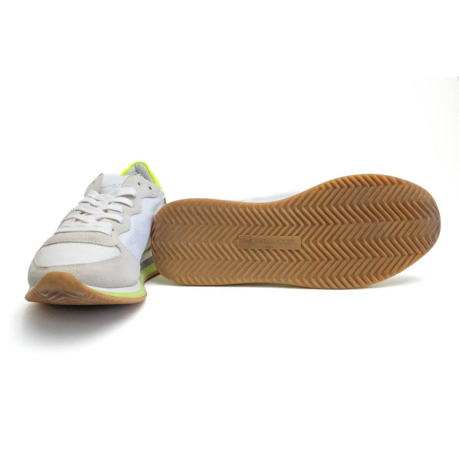 ○フィリップ モデル PHILIPPE MODEL 一部牛革 ローカットスニーカー TZLU WFF1 TRPX MONDIAL FLUO LOW-CUT メンズ 【中古】 中古 PHILIPPE MODEL フィリップ モデル ローカットスニーカー TZLU WFF1