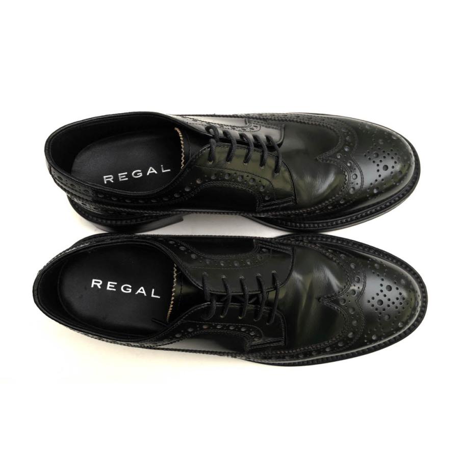 REGAL（リーガル） ビジネスシューズ 806R 牛革 ガラス加工 メダリオン
