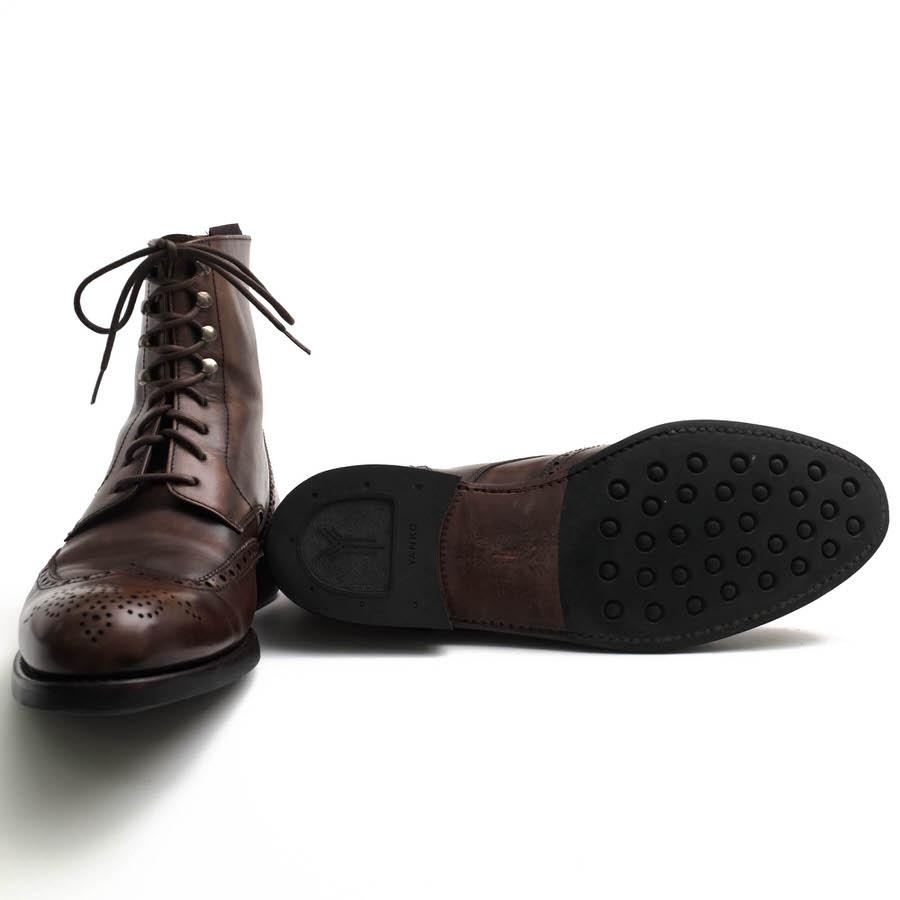 YANKO（ヤンコ） レースアップブーツ 14653 牛革 カーフ アンティーク