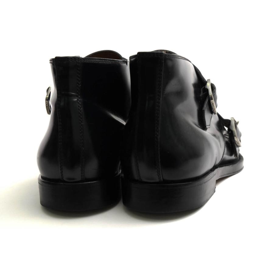 ジミーチュウ／Jimmy Choo ジョッパーブーツ シューズ 靴 メンズ 男性 男性用 レザー 革 本革 ブラック 黒  Saint James ダブルモンクストラップ レザーソール JIMMY CHOO（ジミーチュウ） ジョッパーブーツ Saint James ガラス