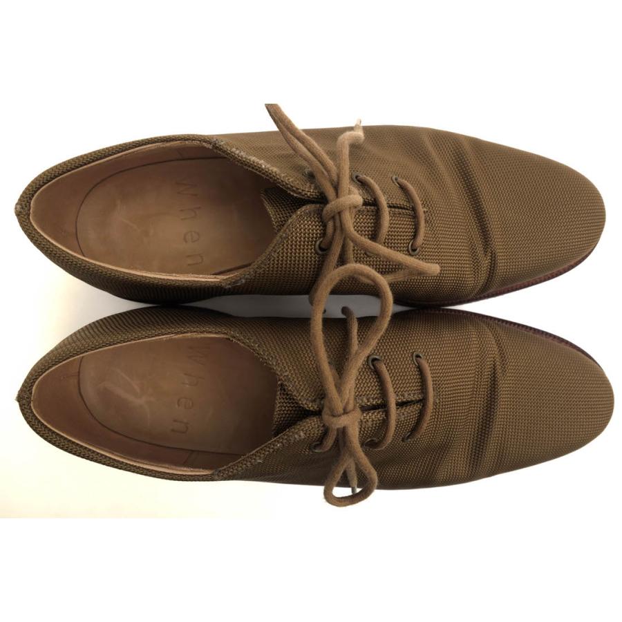 ○ウェン When コーデュラナイロン ビジネスシューズ ホールカット Vibramソール プレーントゥ メンズ 【中古】 中古 When ウェン ビジネスシューズ コーデュラナイロン ホールカット