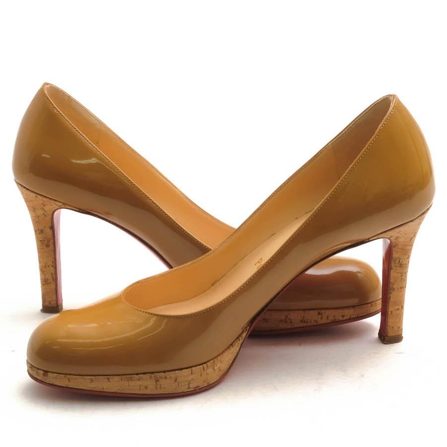 美品クリスチャンルブタン SIMPLE PUMP 100 PATENT CALF Christian Louboutin New Simple Pump 100 Patent Calf Black