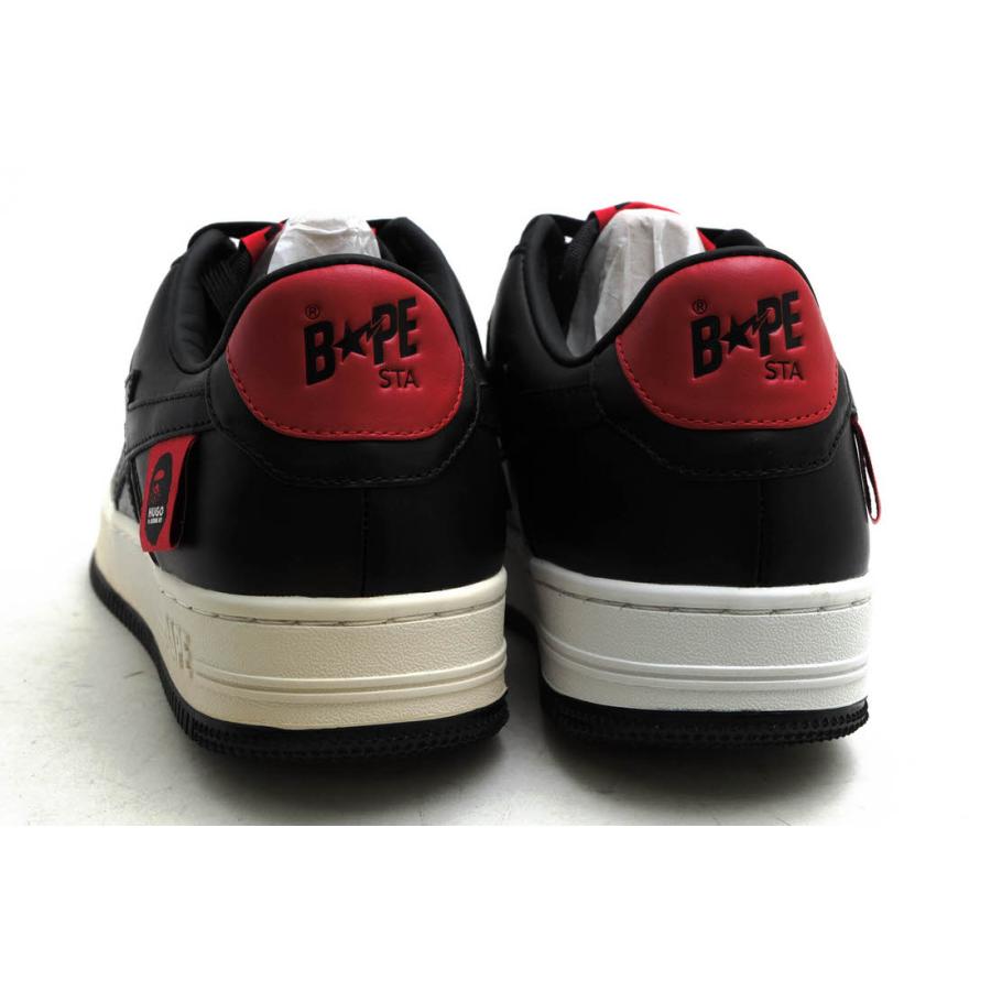 ○エイプ A BATHING APE HUGO Mr. BATHING APE ローカットスニーカー 007FWI231901C Bape Sta HUGO M2 Black ベイプスタ シグネチ  中古 A BATHING APE（アベイシングエイプ） エイプ ローカットスニーカー