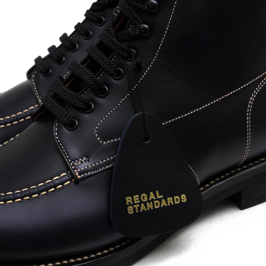 極美品✨リーガル スタンダード W02C レザータンカーブーツ 黒 25 REGAL リーガル レースアップブーツ W02C ステア オイル加工
