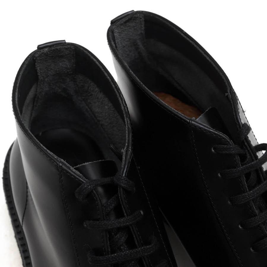 ○アデュー ADIEU PARIS 牛革 カーフ レースアップブーツ Type 77 Boots ハイシャイン仕上げ クレープソール マッケイ製法 メンズ  中古 ADIEU PARIS アデュー レースアップブーツ Type 77 Boots 牛革 カーフ