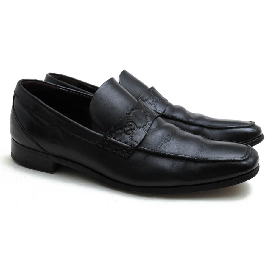 GUCCI（グッチ） コインローファー 170311 牛革 カーフ GGシマ 