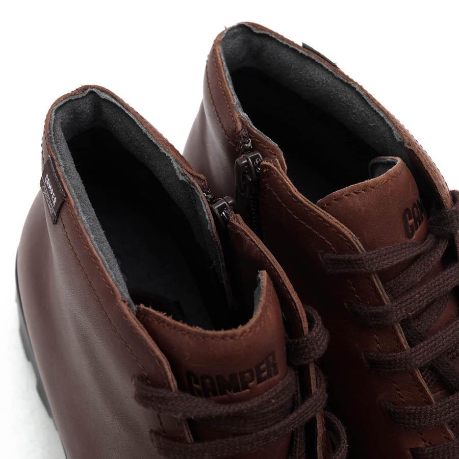 ○カンペール CAMPER GORE-TEX ゴアテックス スムースレザー 牛革 レースアップブーツ K300177-004 Brutus GORE-TEX サイドジップ  中古 CAMPER カンペール レースアップブーツ K300177-004 Brutus GORE-TEX