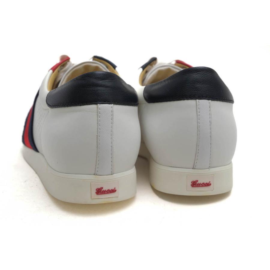 ○グッチ GUCCI 牛革 カーフ ローカットスニーカー 192713 シェリーライン レディース 【中古】 中古 GUCCI（グッチ） ローカットスニーカー 192713 牛革 カーフ シェリー