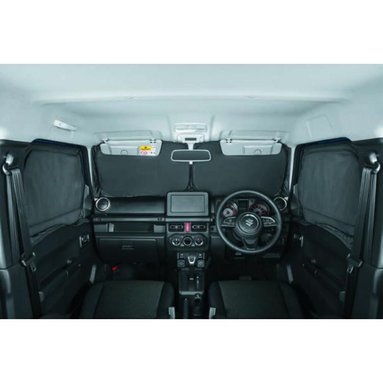 ジムニーフロントプライバシーシェード純正品　新品未使用 スズキ（SUZUKI） 純正 フロントプライバシーシェード（メッシュ付