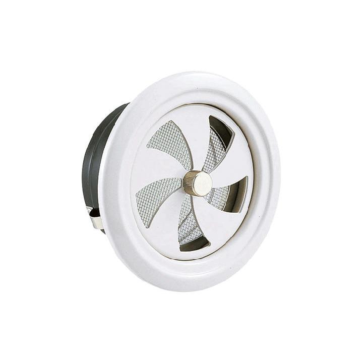 NASTA ナスタ 屋内換気口　スチール ツマミ開閉タイプ SU100 シリーズ シルバーグレー 適用パイプ SU100 内径直径100 KS-8855MR-SG | 新築 DIY 換気 空調