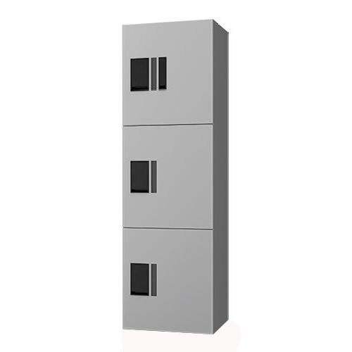 NASTA ナスタ 宅配ボックス プチ宅unit ボックス 本体 捺印付 シルバーxシルバー KS-TL01R03AN-SV | KS-TL01R シリーズ 宅配ポスト 宅配BOX 宅配収納BOX