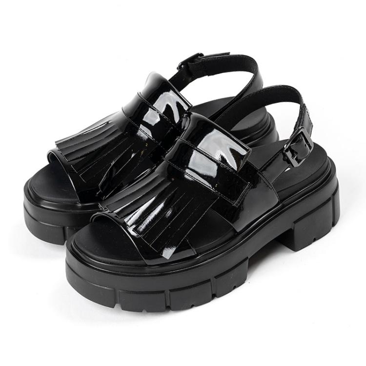 asics アシックス商事 ATSUZOKO TRAD SANDAL ブラックエナメル M AO